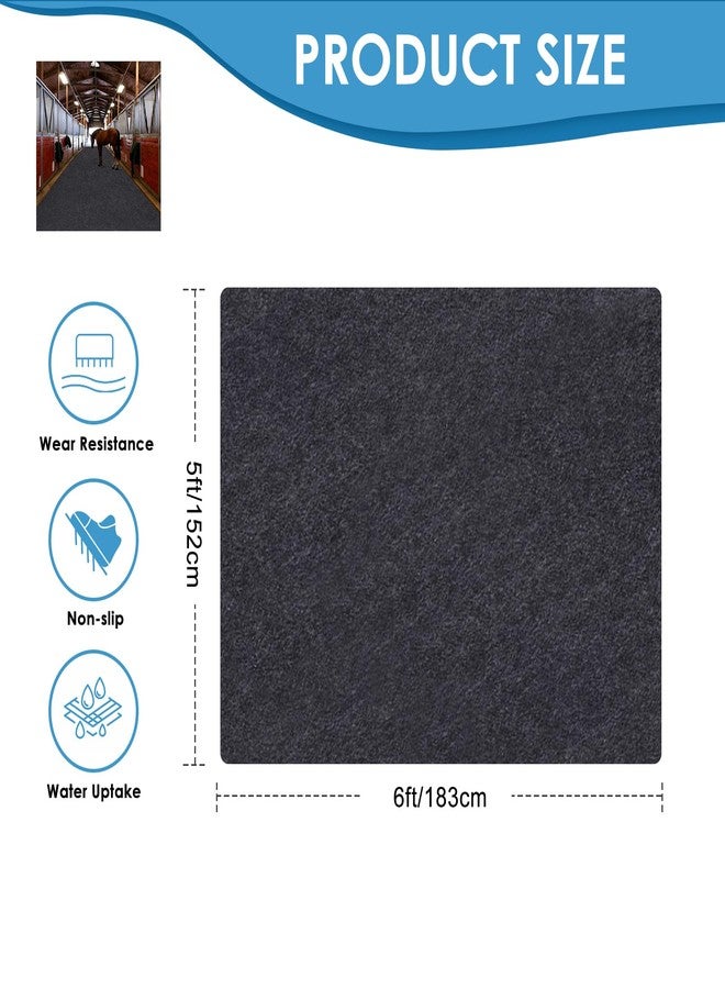 Meitola Horse/Stable Mats - Duty Stall Mats - for Floor Surface/Absorbent mat Lightweight Washable Floor Mat，Back Non-Slip，Keeps Stable Floors Clean and Dry Over time (48''x 72'') - Image 2